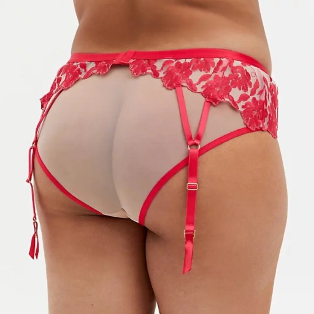 NWT TORRID Mesh Embroidered Garter Belt - Picture 3 of 8